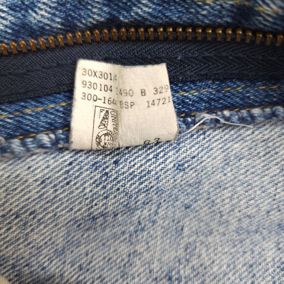 Vintage Lee High-Waisted Womens Denim Jeans Size 13 Med Heavyweight Made in US - Picture 6 of 9